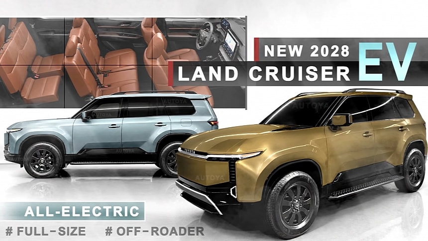 Toyota Land Cruiser EV: Digitale vooruitblik op exterieur en interieur